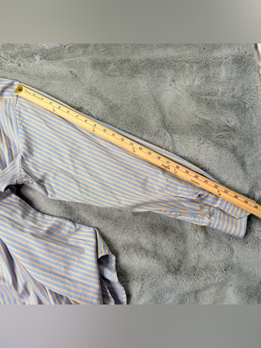 Robert Graham Striped Button Down – Paisley Contrast Cuffs. Size XL - Picture 10 of 13
